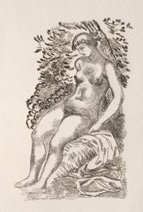 Illustratie voor een gedicht van Pierre de Ronsard