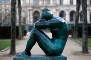 Jardin des Tuileries, Aristide Maillol, La Nuit, Parijs, Frankrijk