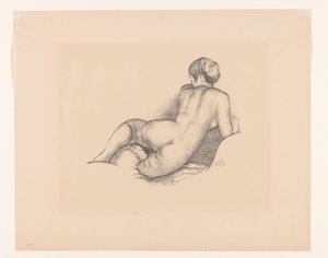 Vrouwelijk naakt, op de rug gezien door Aristide Maillol