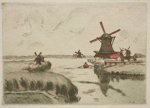 Uitzicht vanaf Saardam door Armand Guillaumin