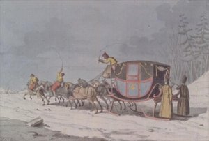 Paard en wagen op Sleeën uit 