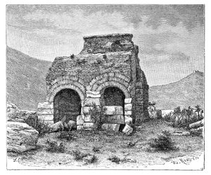 De gevangenis van St. Paulus, Efeze, Turkije, 1895