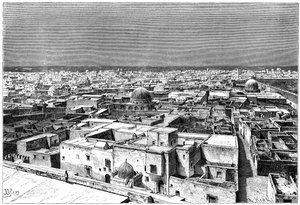 Uitzicht op Kairwan, Tunesië, c1890