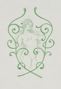 Dutch: Sluitvignet voor Charles Baudelaire, Les Fleurs du Mal door Armand Rassenfosse