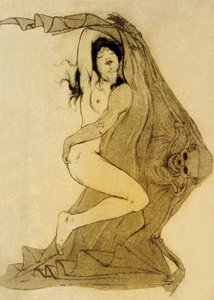 Illustratie uit Les Fleurs du Mal, gedichten van Charles Baudelaire, 1899
