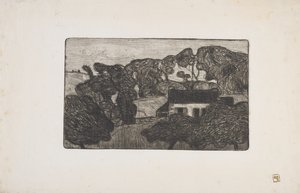 Boerderij omgeven door bomen door Armand Séguin