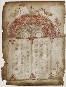 Canon tabellen uit een evangelie door Armenian School