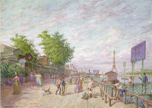 Quai du Point du Jour, Boulogne Billancourt, 1897 door Arnaud Durbec