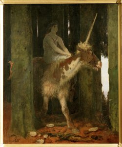 Waldesstille - De stilte van het bos. ... (schilderij op hout) door Arnold Böcklin