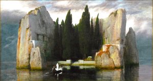 Duits: Die Toteninsel Eiland van de Doden door Arnold Böcklin