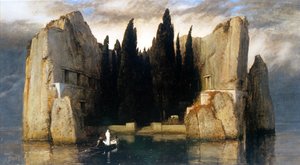 Duits: Die Toteninsel Eiland van de Doden door Arnold Böcklin