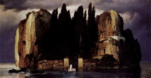 Duits: Die Toteninsel Eiland van de Doden door Arnold Böcklin