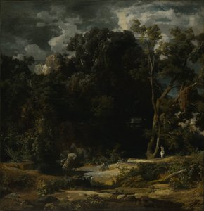 Romeins landschap, 1852 door Arnold Böcklin