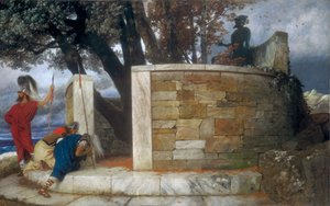 Het heiligdom van Hercules door Arnold Böcklin