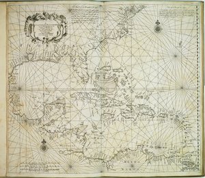 De Carybsche Eylanden van Barbados tot de bocht van Mexico door Arnold & Colom Jacob Aertsz (1600 73) Colom