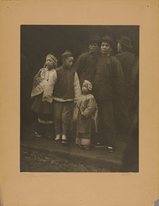 Gemengde menigte, oud Chinatown - San Francisco door Arnold Genthe