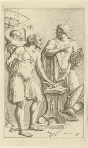 Apollo in de smidse van Vulcanus door Arnold Houbraken