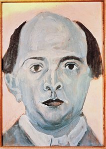Zelfportret in blauw