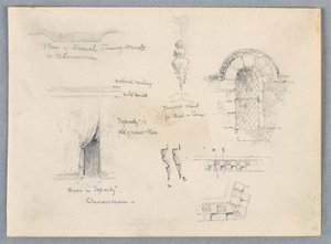 Architectonische Schetsen van Chenonceaux door Arnold William Brunner