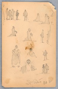 Figuurschetsen bij St. Pieter