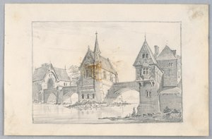 In een Duitse stad door Arnold William Brunner