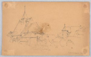 Schets van Chenonceaux door Arnold William Brunner