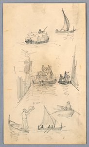Schetsen van boten