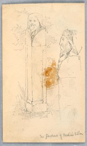 Schetsen van Stenen Bustes door Arnold William Brunner