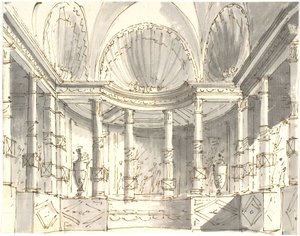 Interieur met zuilen door Aron Wallick