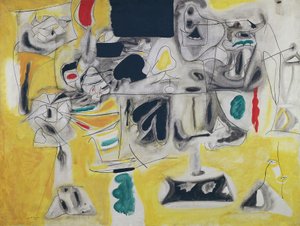 Landschap-Tafel door Arshile Gorky