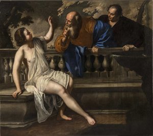 Susanna en de ouderlingen, 1652 door Artemisia Gentileschi