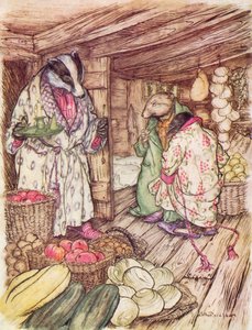 Illustratie voor De wind in de wilgen van Kenneth Grahame (kleurenlitho)