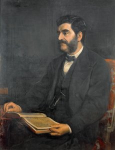 Portret van Hormuzd Rassam, 1869 door Arthur Ackland Hunt