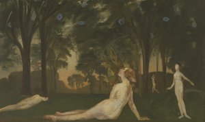 Corridor van de zomer, ca. 1910 door Arthur Bowen Davies