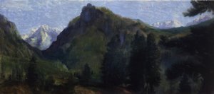 Berg geliefd door de lente