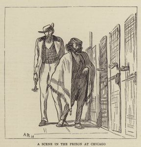 Een scène in de gevangenis van Chicago
