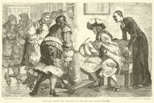 Lodewijk XIV ondertekent de Herroeping van het Edict van Nantes