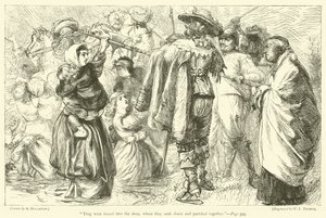 Ze werden gedwongen in de diepte, waar ze samen zonken en omkwamen door Arthur Boyd Houghton
