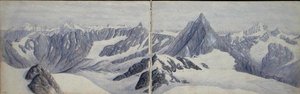 Uitzicht vanaf de Breithorn