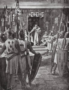 Hendrik III en de baronnen door Arthur David (after) McCormick
