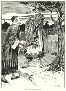 "Ik smeek je om ze aan mij te verkopen" (gravure) door Arthur David McCormick
