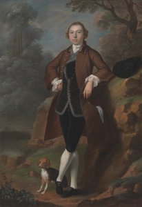 William Farington van Shawe Hall, Lancashire door Arthur Devis