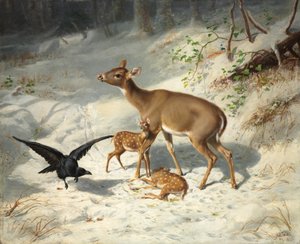 Moederlijke Zorg door Arthur Fitzwilliam Tait