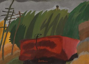 Goederenwagon door Arthur Garfield Dove