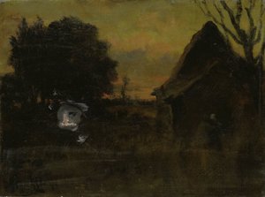 Bij zonsondergang