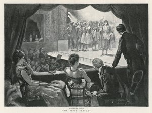 Een loge in het theater - mijn eerste seizoen (gravure)