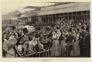 Royal Ascot, de omheining voor de race om de beker