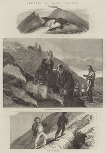 Schetsen van de Vesuvius door Arthur Hopkins