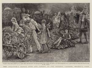 Het Bloemenfeest en de Parade van de Kinderen in de Botanische Tuinen, Regent
