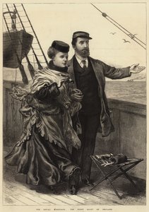 Het koninklijk huwelijk, het eerste zicht op Engeland